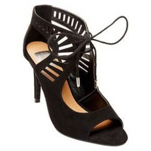 Dolce Vita Ivie Black Cut Out Lace Up Pumps